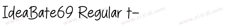 IdeaBate69 Regular t字体转换